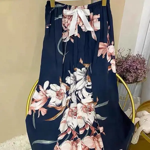 广东广州女休闲裤裁剪图解简约纯棉大码清货女式休闲裤