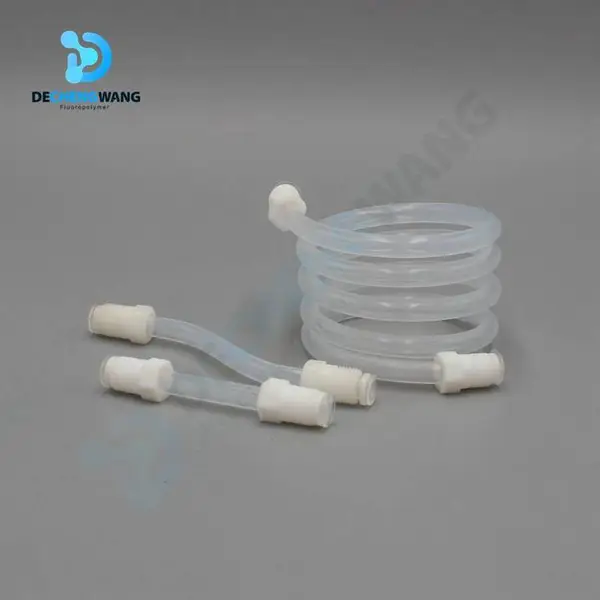 【德氟】进口原装3D打印机透明管 PTFE翻边管子/绝缘喇叭接头