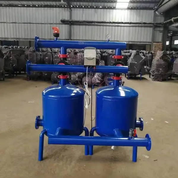自动砂石过滤器灌溉网式 自动冲洗砂石过滤器 叠片反冲洗过滤器