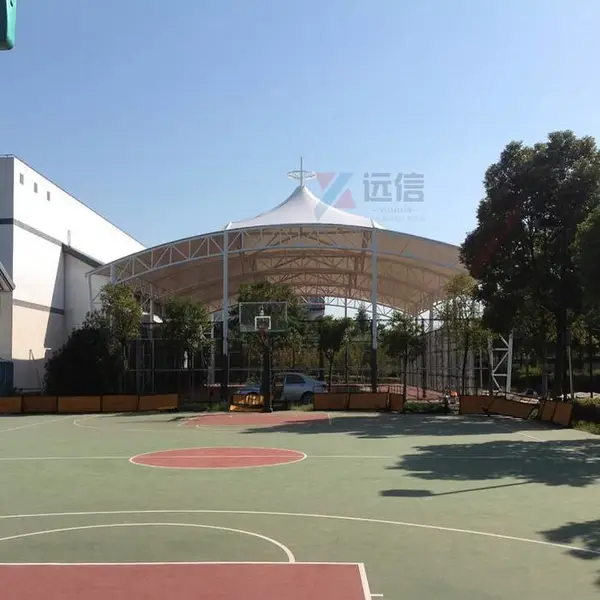 门球场钢膜结构 篮球场膜结构 球场顶棚
