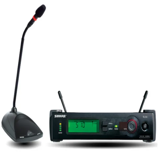 Shure SLX4+MX890+MX415LP/C 无线鹅颈会议话筒套装***格