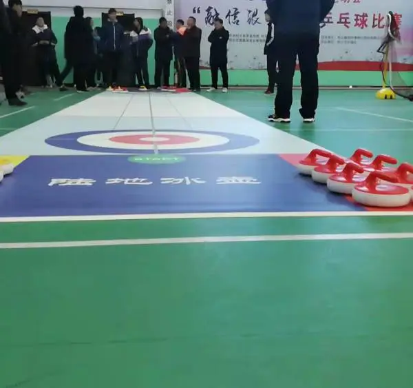 台湾陆地冰壶色泽光润,仿真冰壶