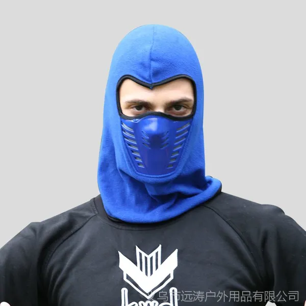 外贸保暖加厚户外抓绒帽男骑车帽防风骑行口罩防寒多功能女头套66