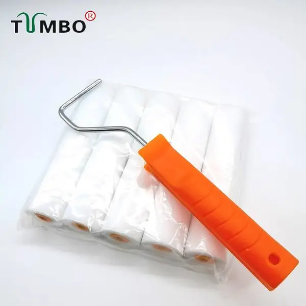 工厂直销TUMBO3寸油性海绵辊轮整套高密度耐溶剂补漆绘画改色无痕