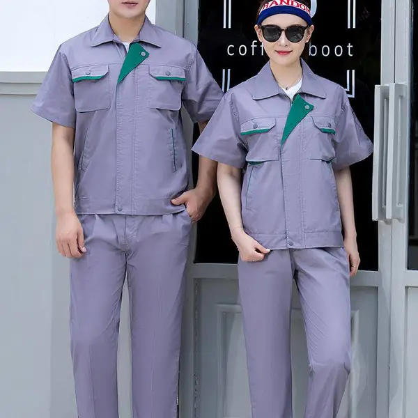 春夏仓库搬运工作服 夏季耐脏透气工作服 夏季透气吸汗劳保服
