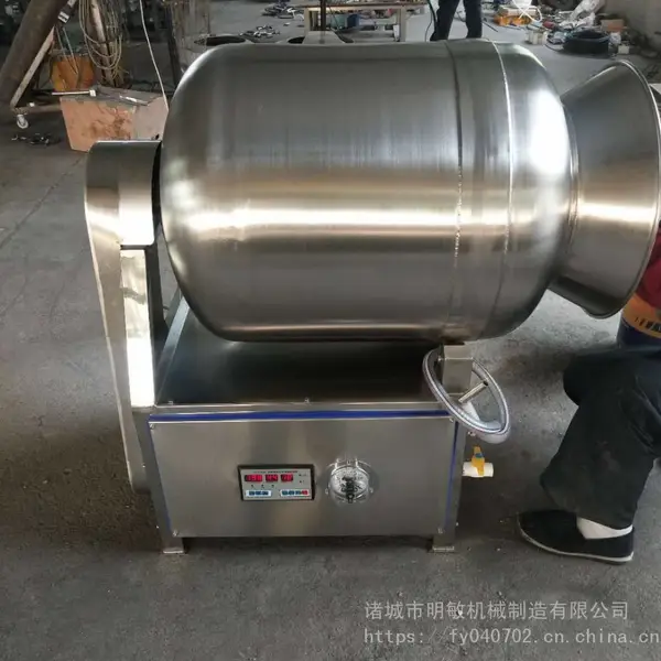 明敏100L不锈钢滚揉机 酱驴肉真空滚揉机机 肉串快速入味滚揉机