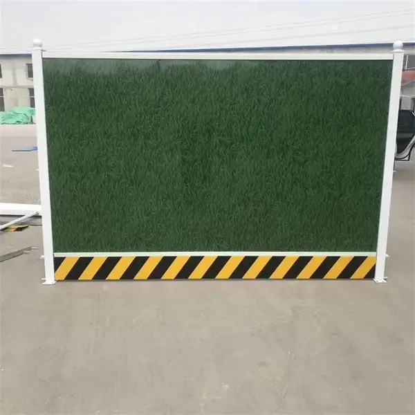 工地施工彩钢瓦护栏 工地印花围挡护栏 市政施工彩钢板护栏