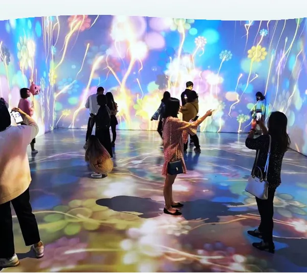 投影融合投影大屏展厅展馆工程投影互动地面墙面互动沉浸式投影全息投影融合