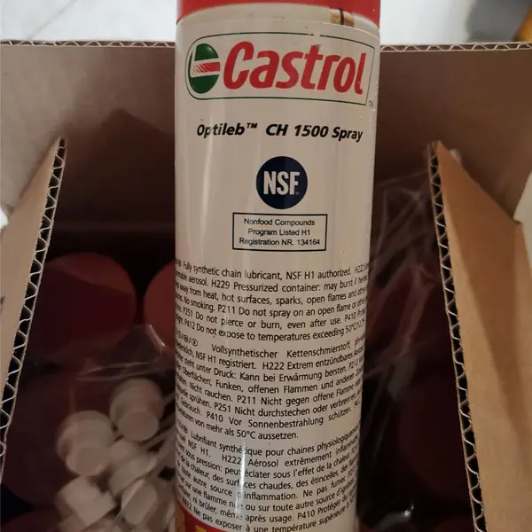 ��Ӧ��ʵ��CASTROL Optileb CH1500 SPRAYʳƷ�����������