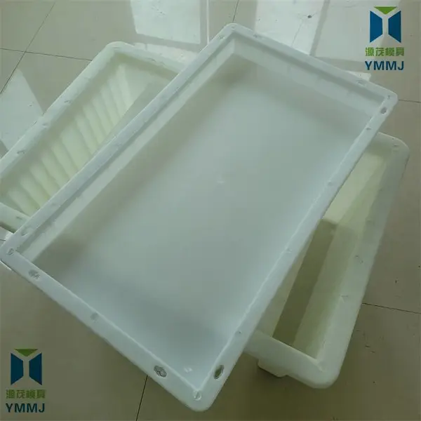 水渠盖板塑料模具 源茂纵向排水沟盖板模具 电缆槽盖板塑料模具
