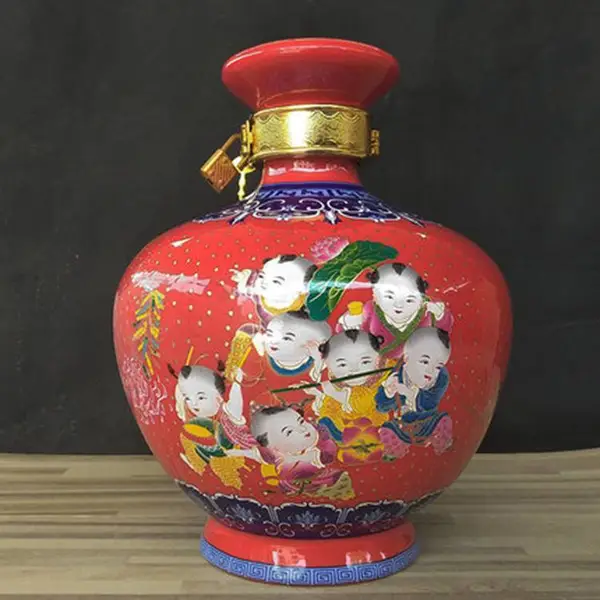 可加logo陶瓷酒坛 自酿青花酒坛 米缸密封陶瓷酒坛