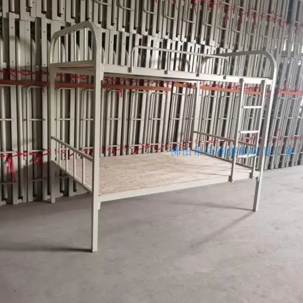 顺德容桂大良上下铺方管铁床批发铁艺高低床学校宿舍铁架床子母床组合床工厂