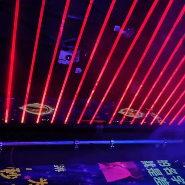 LED舞台灯光酒吧KTV摇头光束灯图案射灯旋转全彩激光灯