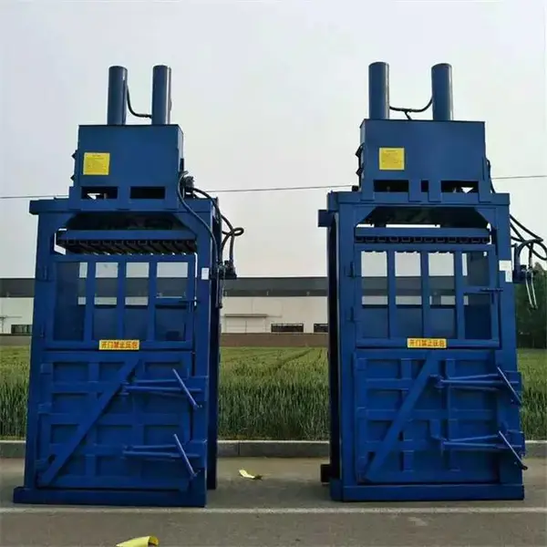 立式液压压块机 废纸半自动打包机 纱线压块压缩机