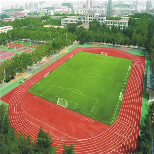高品质户外跑道地坪，耐候抗造，风雨无忧长效使用