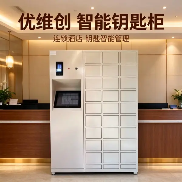优维创人脸识别酒店宾馆智能钥匙柜总台备用钥匙管理rfid自动记录
