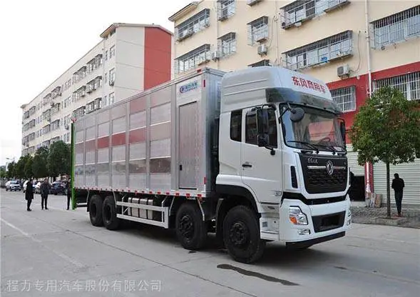 程力拉猪车 东风天龙前四后八CLW5310CCQD5型畜禽运输车
