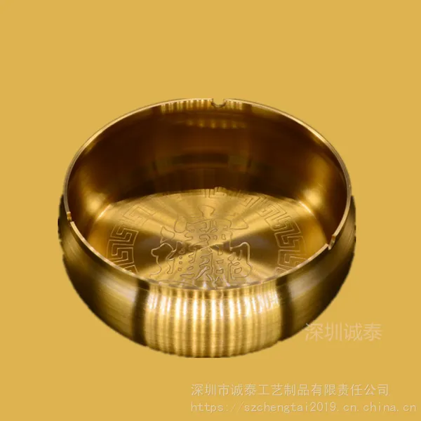 纯铜烟灰缸定制,欧式创意时尚烟灰缸,广东家居摆件生产
