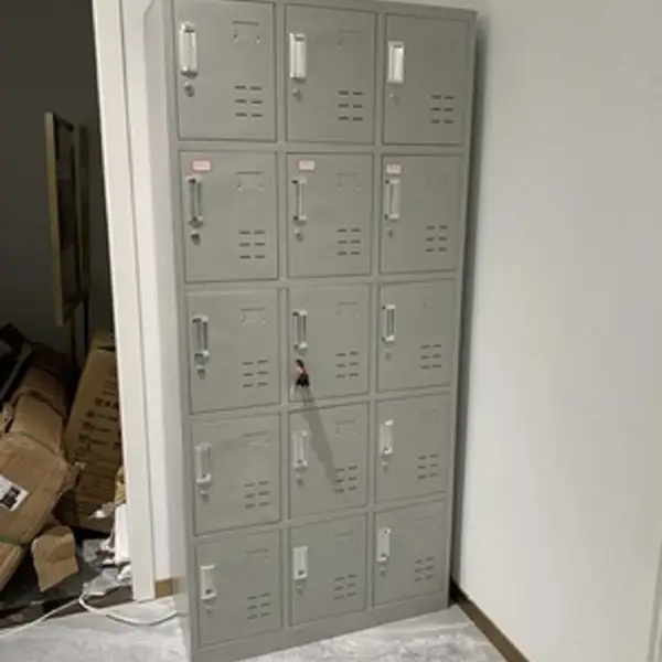 钢制工厂员工鞋柜宿舍四门铁皮更衣柜储物柜带锁六门浴室换衣柜子