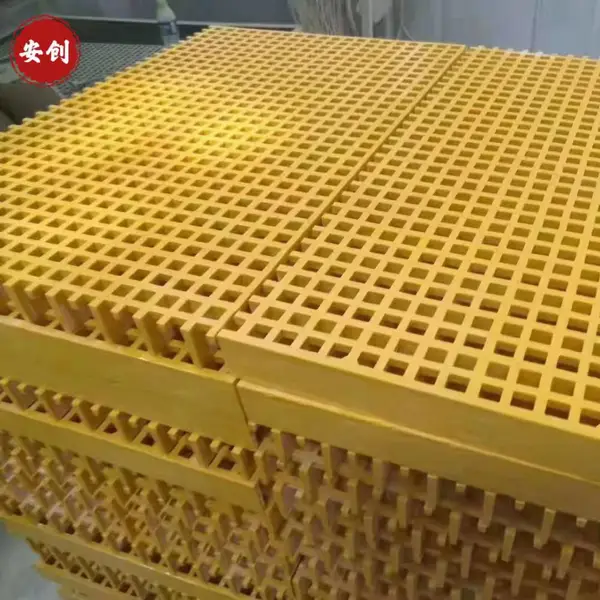 玻璃钢格栅玻璃钢网格板防腐蚀耐酸碱抗静电高承载格子板38* 38*25
