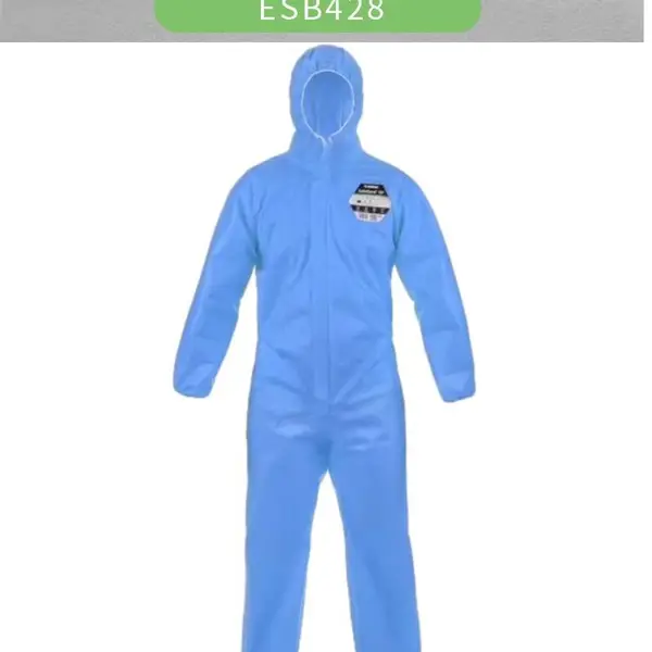 北京 雷克兰 ESB428 蓝色带帽连体防护服