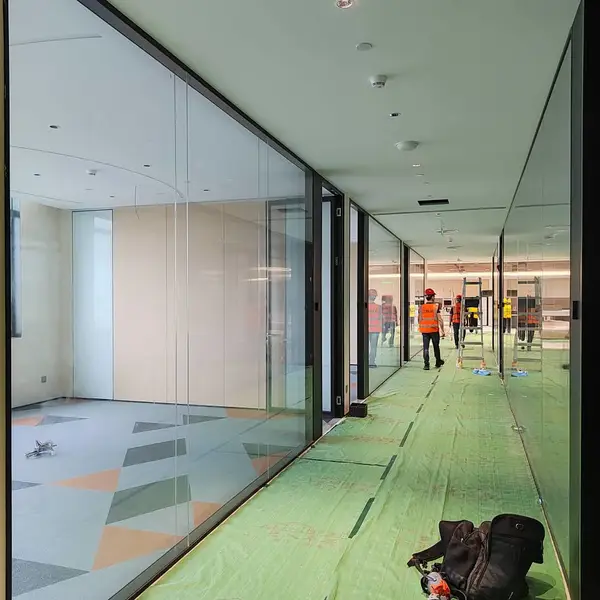 东莞厚街钢铝全景隔断 办公室定制 铝合金玻璃隔断墙 厂家直销