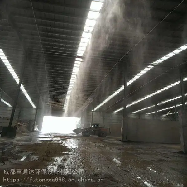 攀枝花混凝土搅拌车间喷淋降尘设备 FTD设计安装全程服务