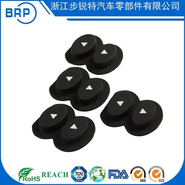 定制开模硅橡胶制品 硅胶导电黑粒按键圆形颗粒开关按钮