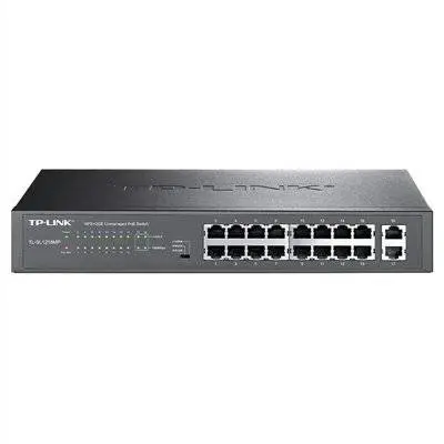 TP-LINK TL-SL1218MP 千兆上联以太网PoE交换机