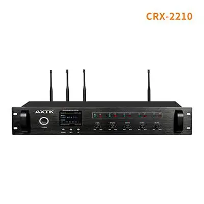 AXTK 有线无线共用会议主控机 CRX-2210 纯讨论款 防啸叫 LCD显示屏