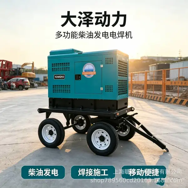 移动式400A内燃发电电焊机柴油氩弧焊机