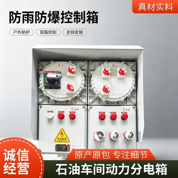 BXM 防爆照明箱 Exdb IIBT6 铝合金壁挂照明配电箱厂区户外照明配电盒
