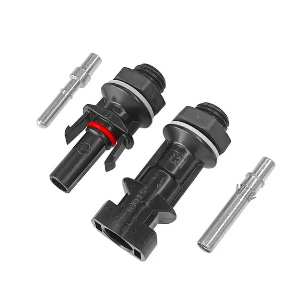 新金阳防水抗UV兼容MC4太阳能光伏接头逆变器汇流板端连接器1000V