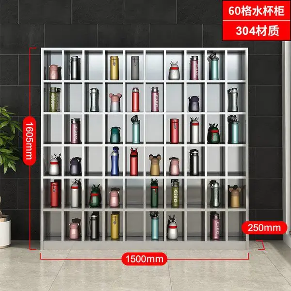 防锈304车间工厂公司健身房休息室茶水放置201不锈钢水杯柜可定制