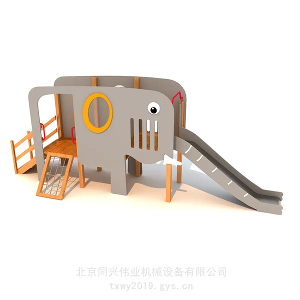 景区土坡钻洞滑梯 户外不锈钢滑梯 儿童多人秋千组合 游乐园木质滑梯