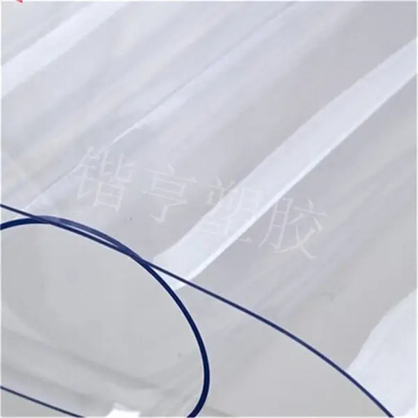 厂家直销 pvc透明软板 超透明软玻璃水晶板 PVC透明薄膜桌布胶皮