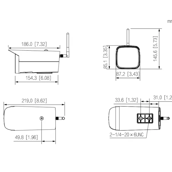 400万红外变焦枪型网络摄像机DH-IPC-HFW5443F-ZYL-W