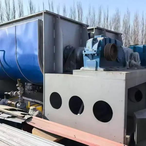 二手卧式加热螺带混合机 型号为WLDH-10000 成色良好 具有高效的混合