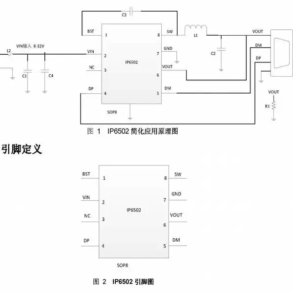 英集芯 IP6502 内置USB智能识别5V2.4A车充芯片 科瑞芯供应