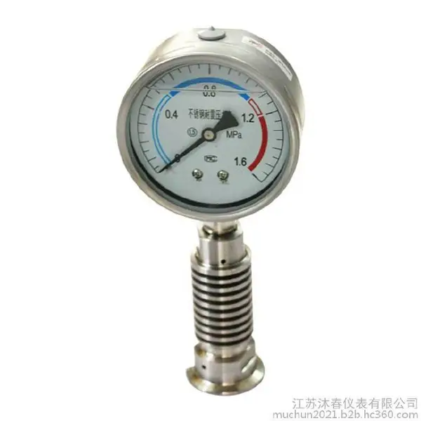 沐春仪表 不锈钢膜盒耐震压力表 YE-/100/150系