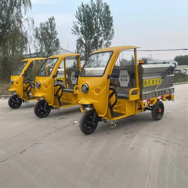 物业宣传栏高压清洗车 新能源马路护栏清洁车 外形美观
