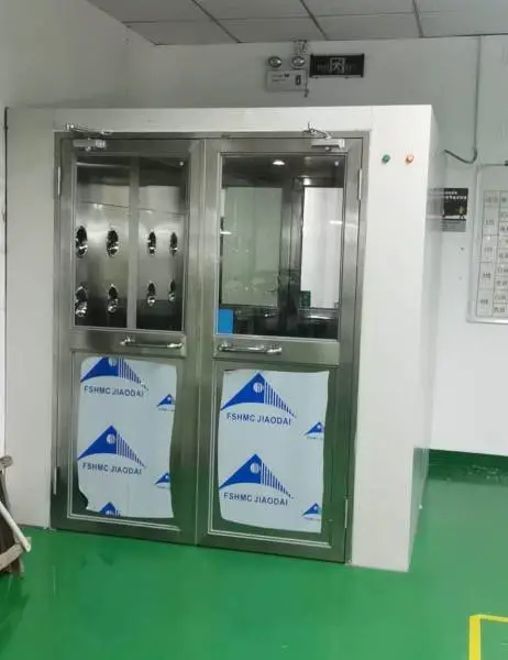 感应自动门风淋室,转角风淋室,双人双吹风淋室