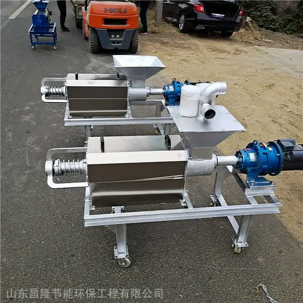 180型鸡粪干湿分离机 养猪场水泡粪挤干机 不锈钢牛粪脱水分离机