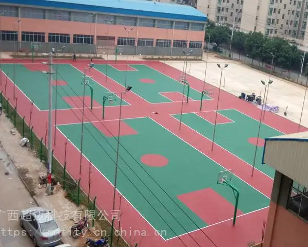 防城港丙烯酸篮球场材料 上思丙烯酸篮球场尺寸