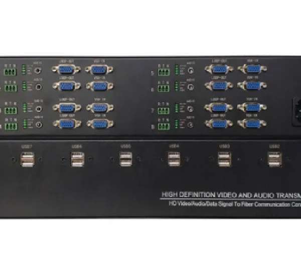 意盛视通YS-MFHD6804 KVM光端机 8路HDMI/DVI/VGA/USB键鼠无压缩光纤