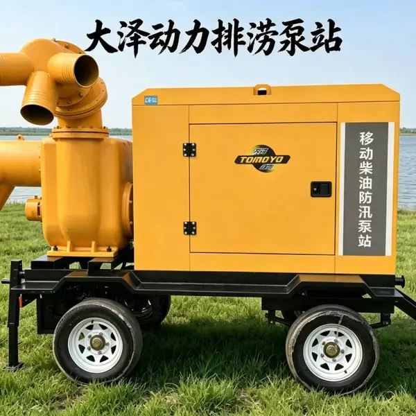 耐磨抗腐泵体自吸排涝机组800立方乡镇河道抽水疏导设备