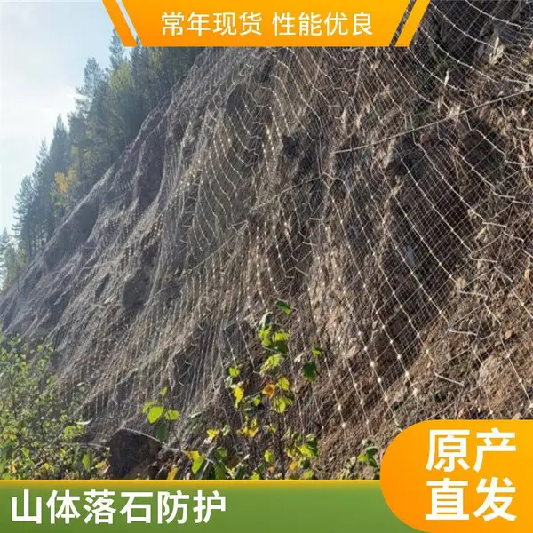 钢丝绳边坡防护网 柔性网 高速公路边坡落石防护 厂家供应