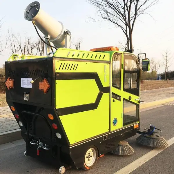 FH万富富华 FH-2300 四轮电动道路清扫车 驾驶式扫地机 多功能扫路机 驾驶式冲洗车