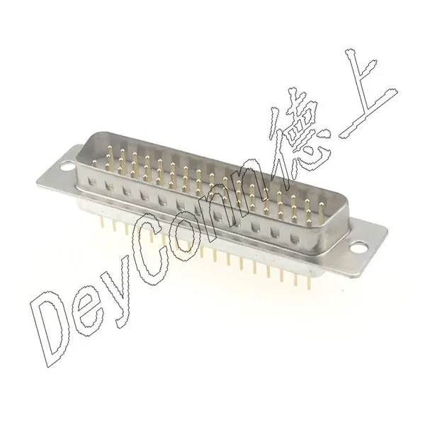 德上电子大电流D-SUB连接器 车针VGA接口 车针HDP 50PIN 公座 180度直插