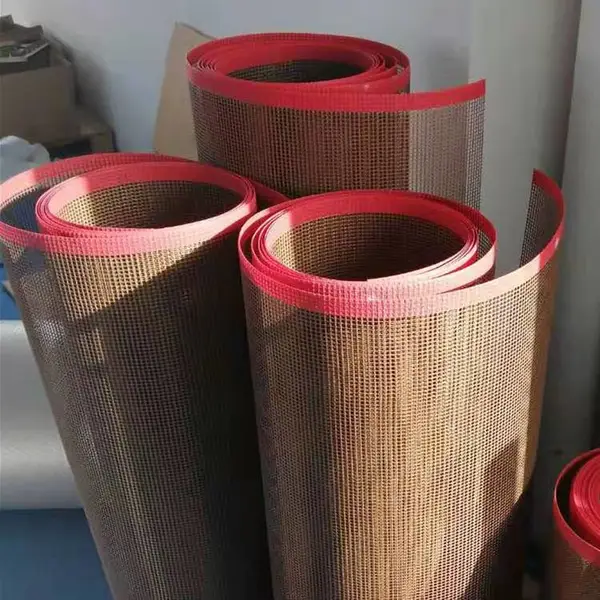 耐磨透气聚四氟乙烯铁氟龙食品流水线烘干特氟龙高温网格带可定制